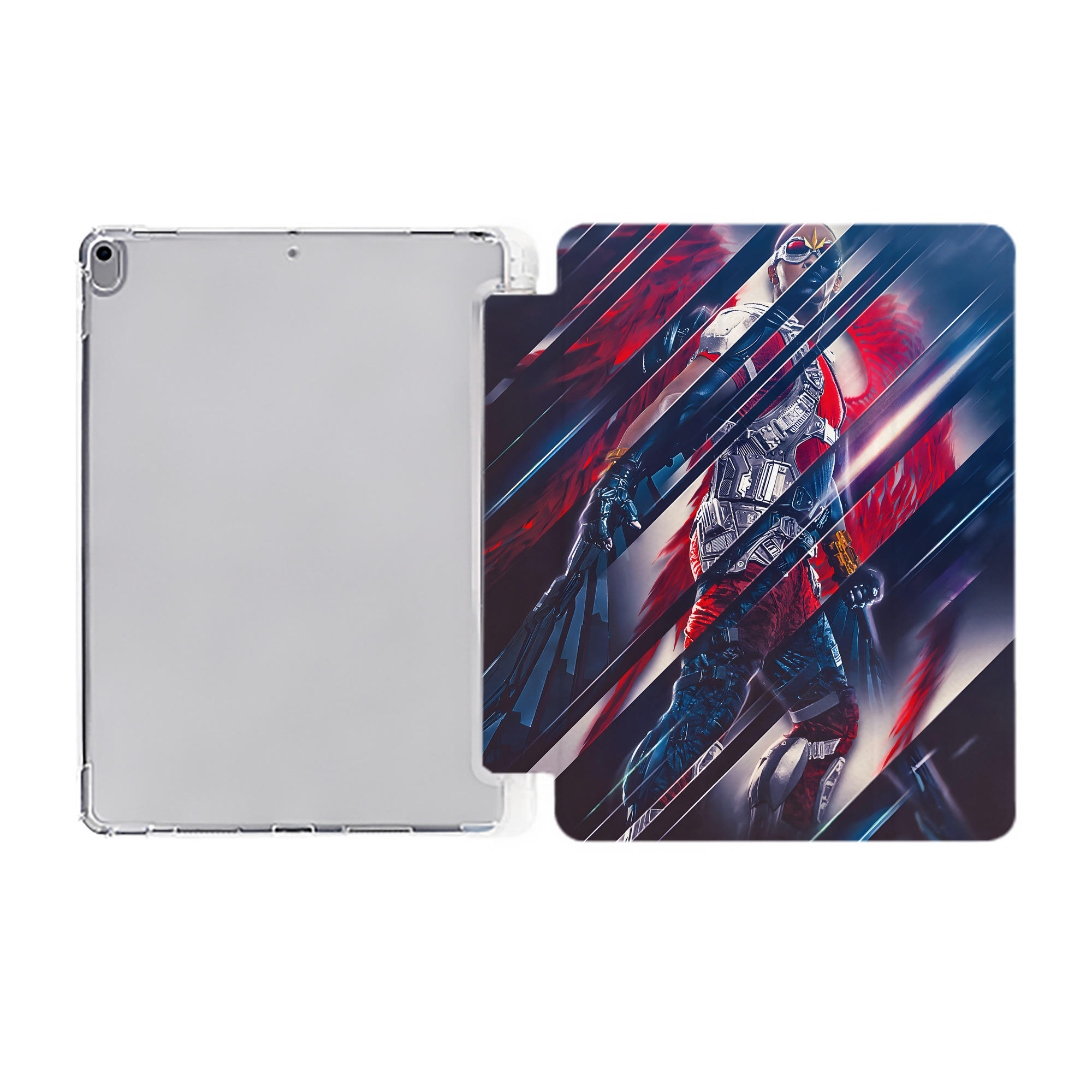 （画像用） アベンジャーズ The Avengers IPad ケース ペン収納付き 三つ折りスタンド PUレザー×シリコン 対応機種9.5/10.5/10.9インチ